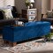Baxton Studio Hannah Navy Blue Velvet Upholstered Tufted Storage Ottoman Bench 160-9932 - alternate 5